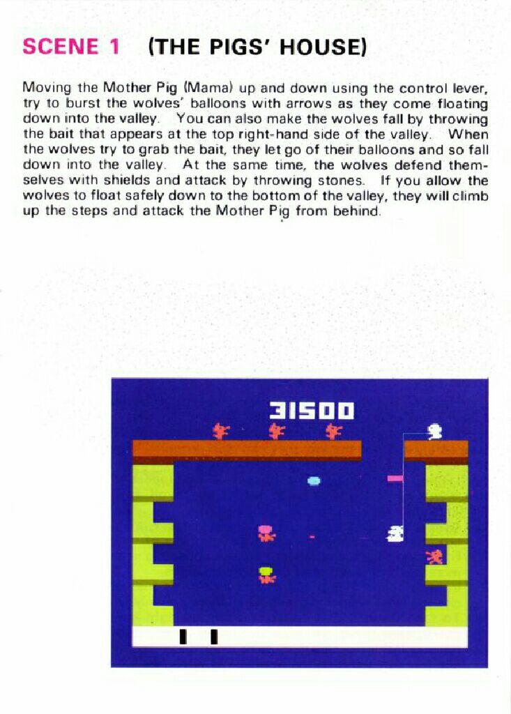 Pooyan - Atari 2600 (Konami) video game collectible - Main Image 2