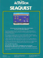 Seaquest - Atari 2600 video game collectible - Main Image 2