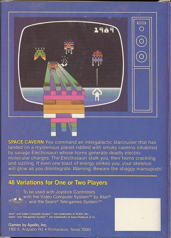 Space Cavern - Atari 2600 (Apollo - 2) video game collectible - Main Image 2