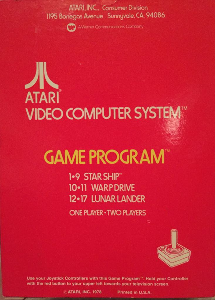 Star Ship - Atari 2600 video game collectible - Main Image 2
