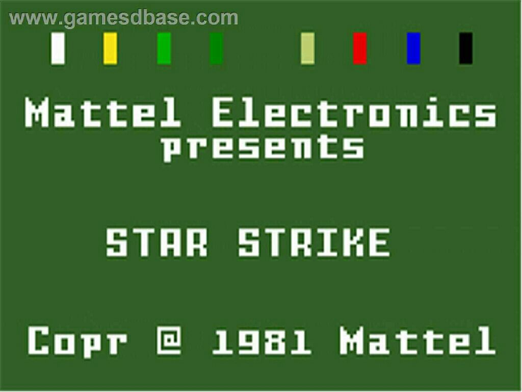 Star Strike  (Mattel Electronics - 1) video game collectible - Main Image 2