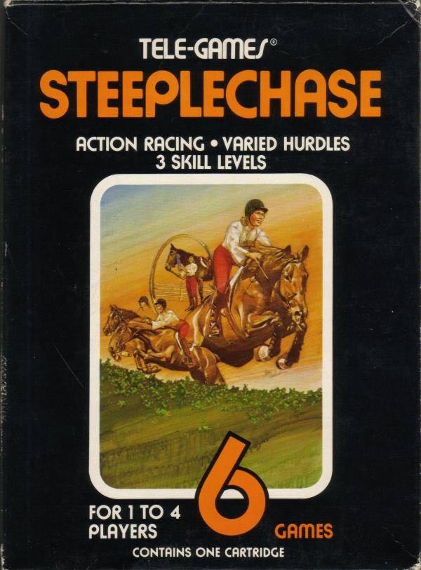 Steeplechase - Atari 2600 (Sears, Roebuck and Co.) video game collectible - Main Image 1