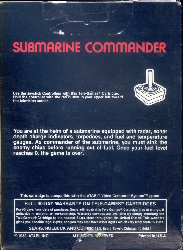 Submarine Commander - Apple iOS (Atari, Inc. - 1) video game collectible - Main Image 2