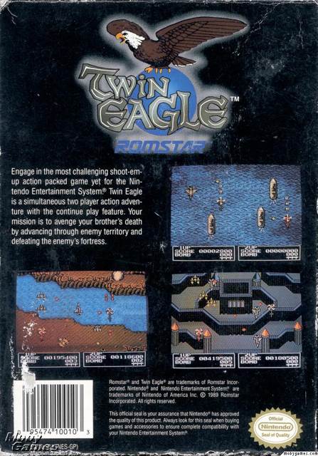 Twin Eagle - Nintendo Entertainment System (NES) (Romstar - 2) video game collectible [Barcode 095474100103] - Main Image 2