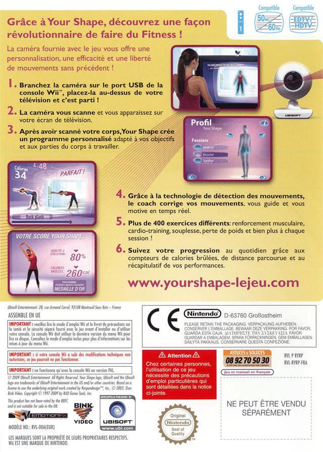 YOUR SHAPE featuring Jenny McCarthy - Nintendo Wii video game collectible - Main Image 2