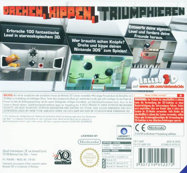 Cubic Ninja - Nintendo 3DS video game collectible [Barcode 3307219952272] - Main Image 2