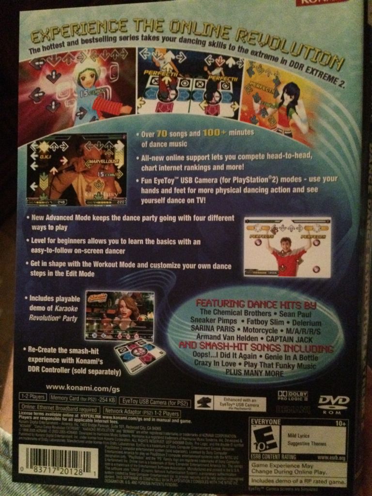 Dance Dance Revolution Extreme 2 - Sony PlayStation 2 (PS2) (Konami - 2) video game collectible [Barcode 083717201281] - Main Image 2