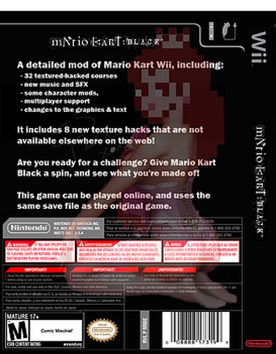 Mario Kart Black - Nintendo Wii video game collectible - Main Image 2