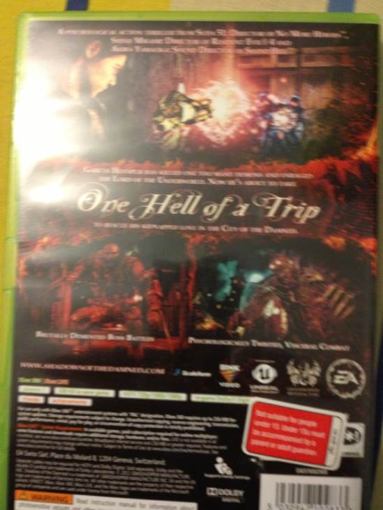Shadows Of The Damned - Microsoft Xbox 360 (EA) video game collectible [Barcode 5030942102833] - Main Image 2