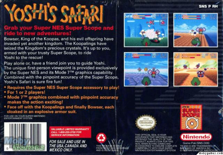 Yoshi’s Safari - Nintendo Super Nintendo Entertainment System (SNES) video game collectible - Main Image 2