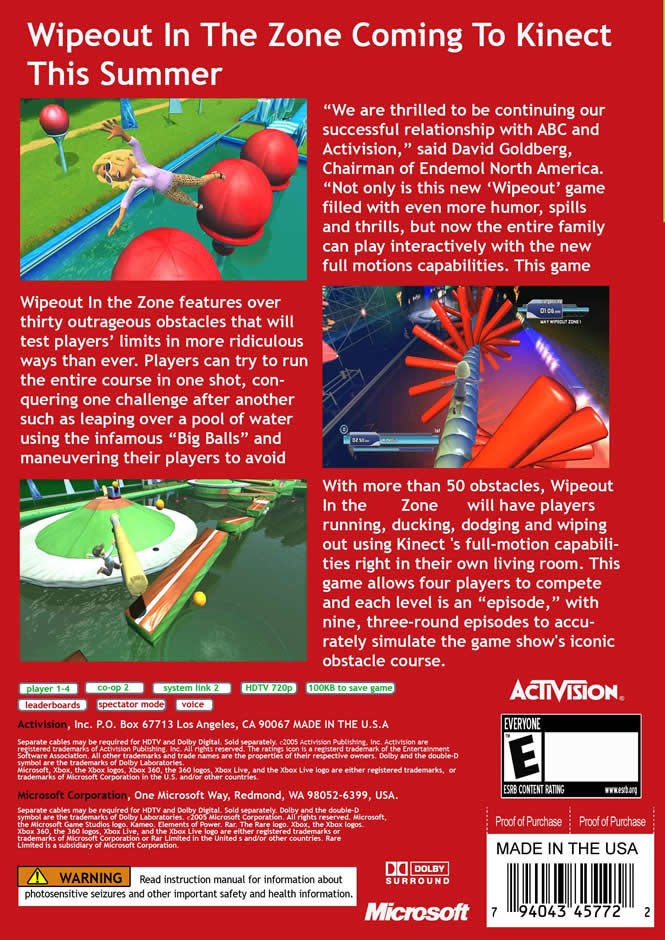 Wipeout In The Zone - Microsoft Xbox 360 (Activision - 4) video game collectible [Barcode 047875765559] - Main Image 2
