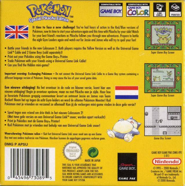 Pokemon Yellow Version - Nintendo Game Boy Color video game collectible - Main Image 2