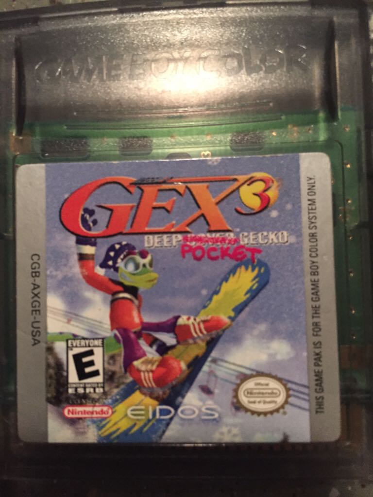 Gex 3: Deep Pocket Gecko - Nintendo Game Boy Color (Eidos) video game collectible - Main Image 1