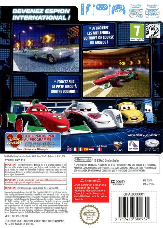 Cars 2 - Sony PlayStation 3 (PS3) video game collectible [Barcode 712725021788] - Main Image 2