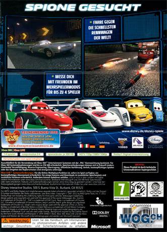 Cars 2 - Microsoft Xbox 360 (Disney Games - 1-4) video game collectible [Barcode 8717418309763] - Main Image 2