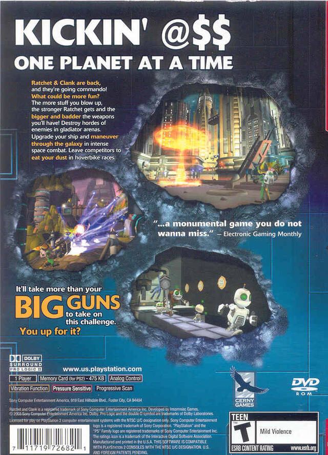 Ratchet And Clank Going Commando - Sony PlayStation (Insomniac) video game collectible [Barcode 711719751328] - Main Image 2