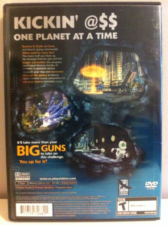 Ratchet & Clank: Going Commando - Sony PlayStation 2 (PS2) (SCEA - 1) video game collectible - Main Image 2
