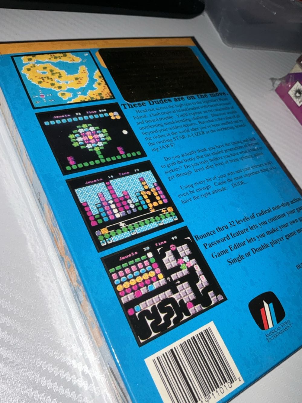 Dudes With Attitude - Nintendo Entertainment System (NES) (America Video Entertainment - 1) video game collectible [Barcode 021619110102] - Main Image 3