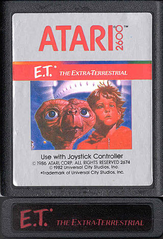E.T. The Extra-Terrestrial - Atari 2600 (Atari - 1) video game collectible [Barcode 035673009944] - Main Image 3