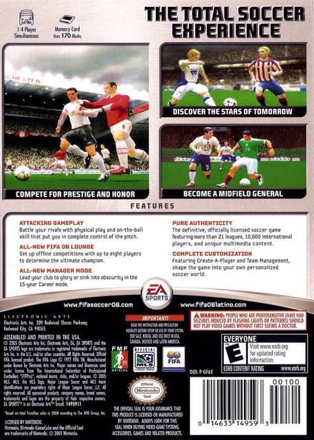 FIFA 2006 - Nintendo GameCube (Electronic Arts/EA Games - 2) video game collectible [Barcode 5030930045760] - Main Image 2