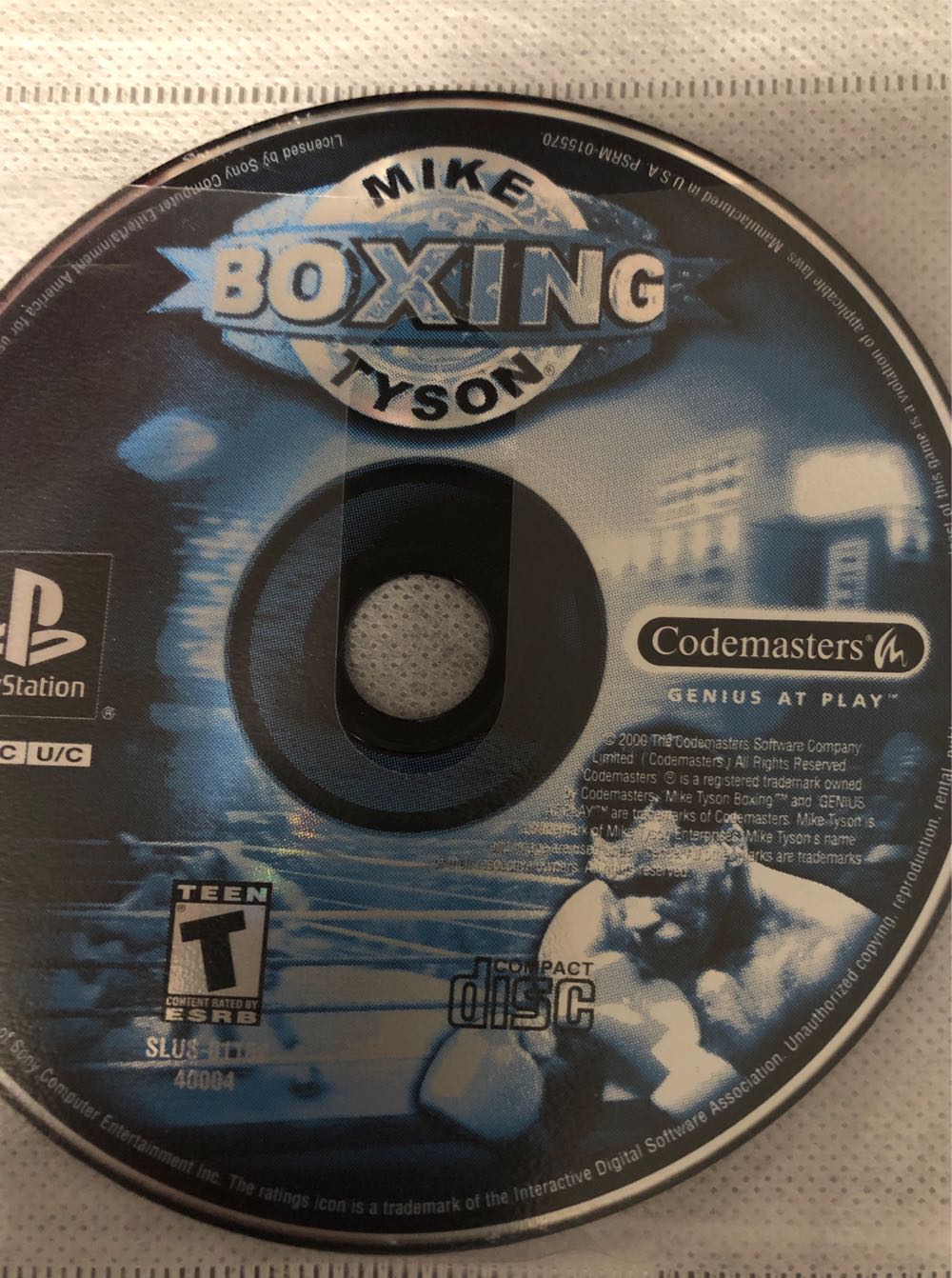 Mike Tyson Boxing - Sony PlayStation (Codemasters - 1) video game collectible [Barcode 5024866241679] - Main Image 2