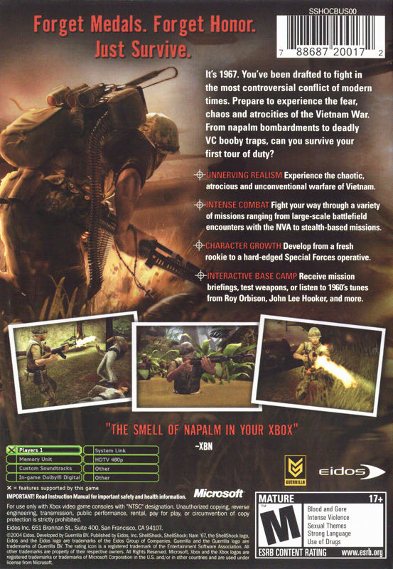 Shellshock Nam ’67 - Microsoft Xbox (Eidos Interactive - 1) video game collectible [Barcode 5032921020800] - Main Image 2