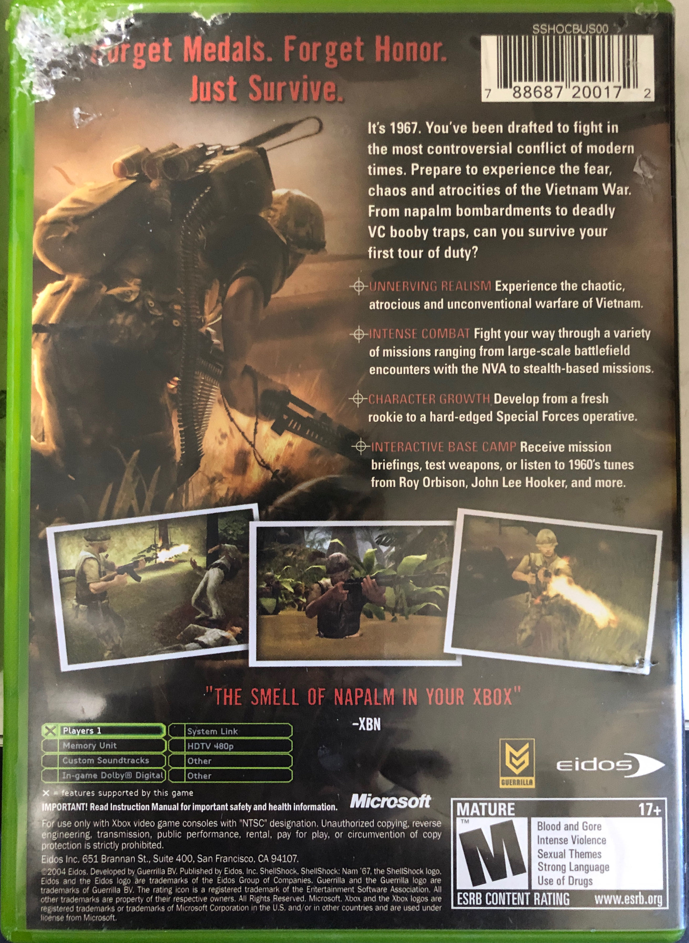 Shellshock Nam ’67 - Microsoft Xbox (Eidos Interactive - 1) video game collectible [Barcode 788687200172] - Main Image 3