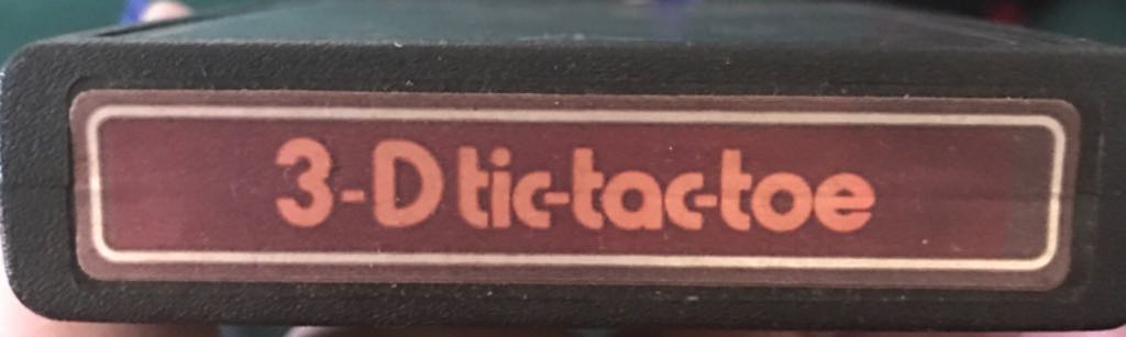 3-D Tic-Tac-Toe - Atari 2600 video game collectible - Main Image 2