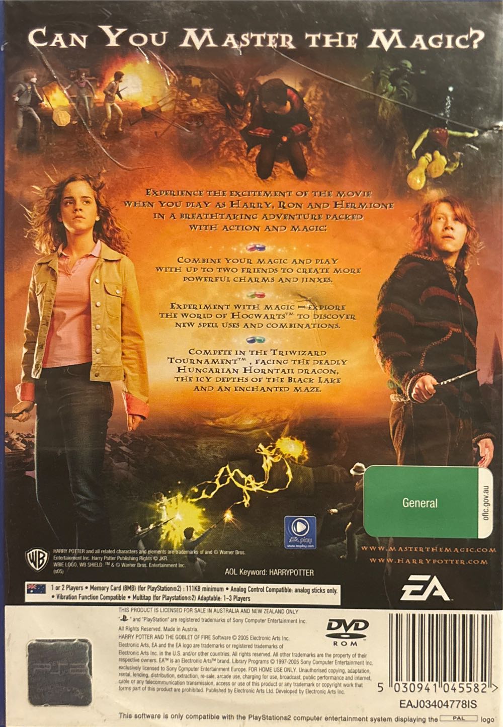 Harry Potter And The Goblet Of Fire - Sony PlayStation 2 (PS2) (WB Games - 2) video game collectible [Barcode 5030941045582] - Main Image 2