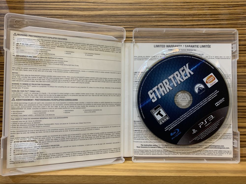 Star Trek - Sony PlayStation 3 (PS3) (Namco Bandai - 2) video game collectible [Barcode 722674110754] - Main Image 3