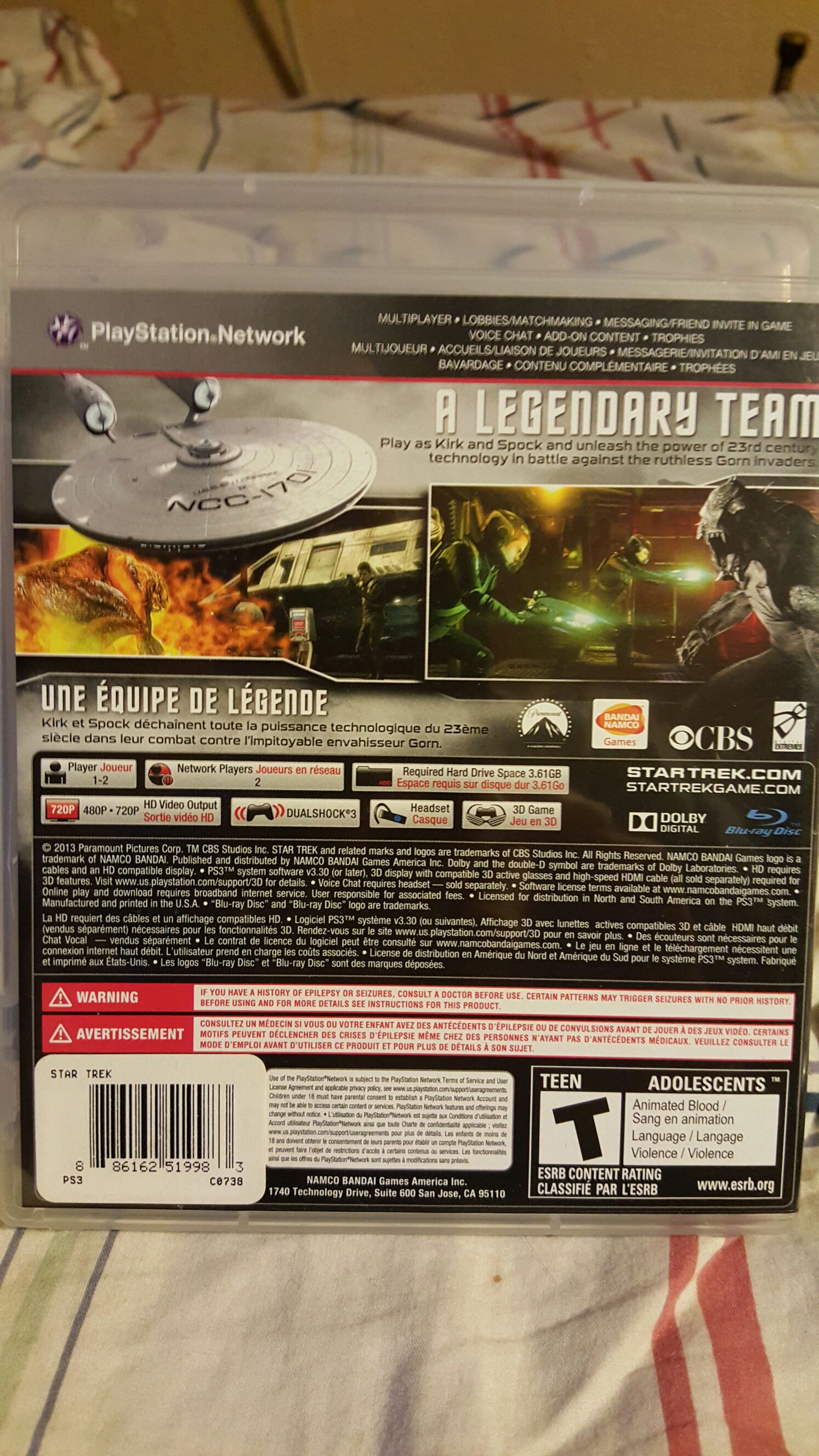 Star Trek - Sony PlayStation 3 (PS3) (2) video game collectible [Barcode 886162519983] - Main Image 2
