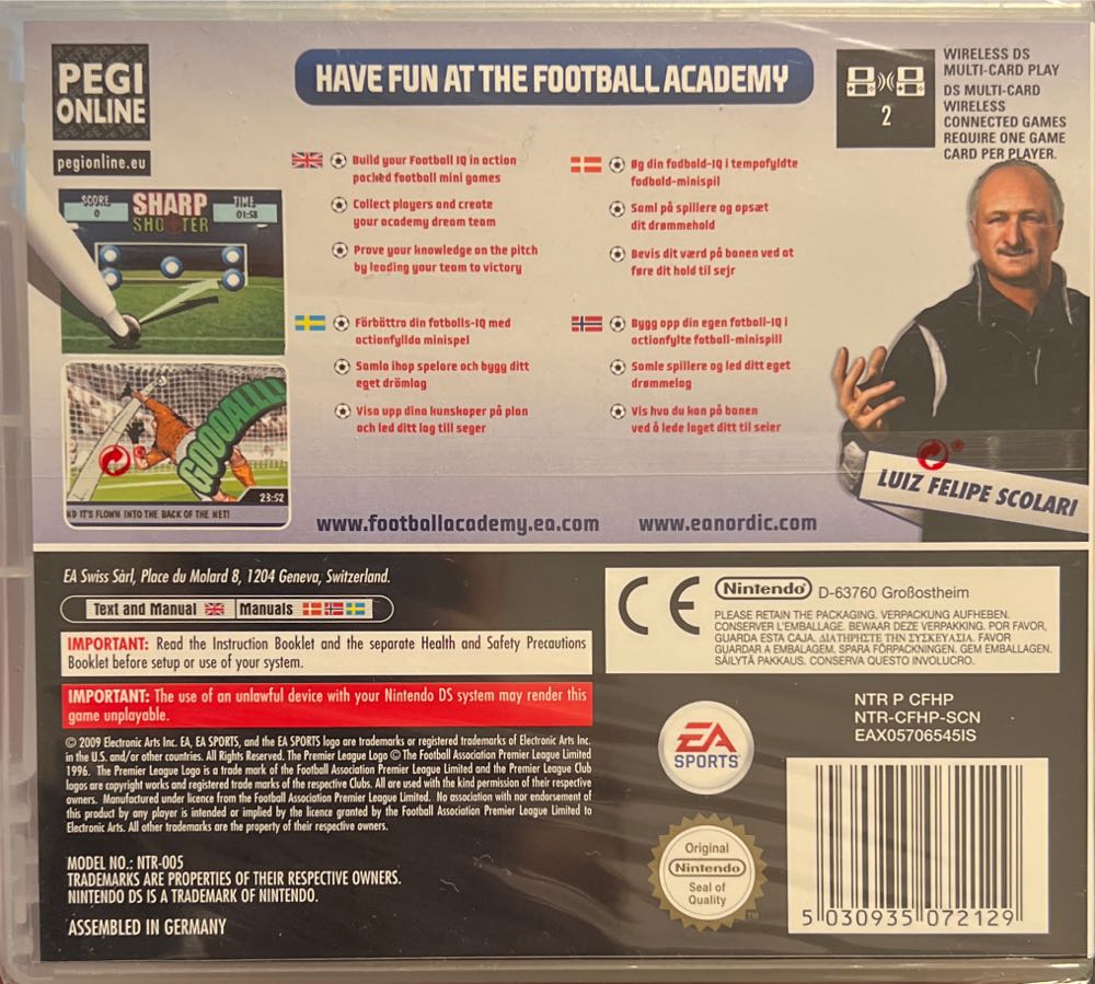 Football Academy - Nintendo DS video game collectible [Barcode 5030935072129] - Main Image 2