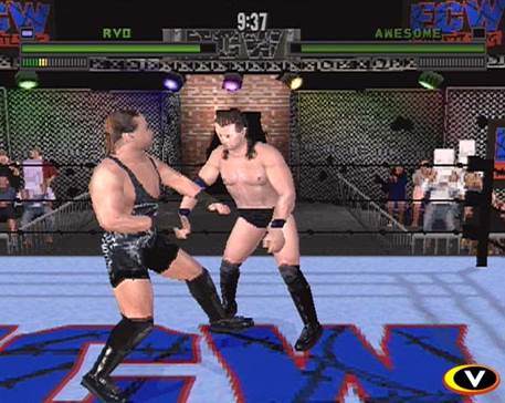 ECW: Hardcore Revolution - Sony PlayStation (Acclaim - 1-4) video game collectible [Barcode 021421218034] - Main Image 2