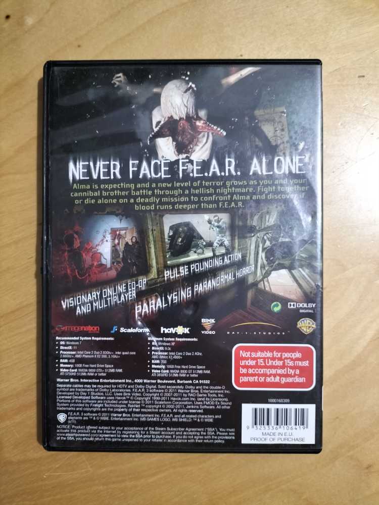 F.E.A.R. 3 - PC (Warner Bros. Interactive Entertainment) video game collectible [Barcode 9325336106419] - Main Image 2
