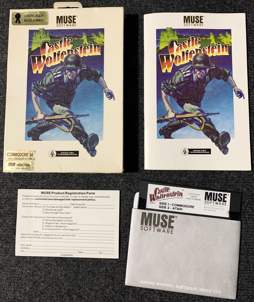 Castle Wolfenstein - Commodore 64 (Muse Software) video game collectible - Main Image 4