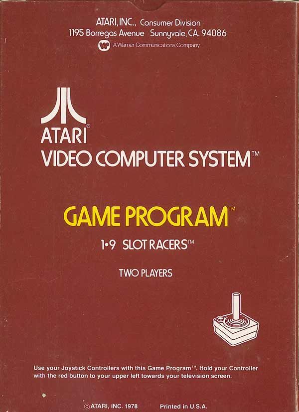 Slot Racers - Atari 2600 (Atari Inc. - 2) video game collectible - Main Image 2