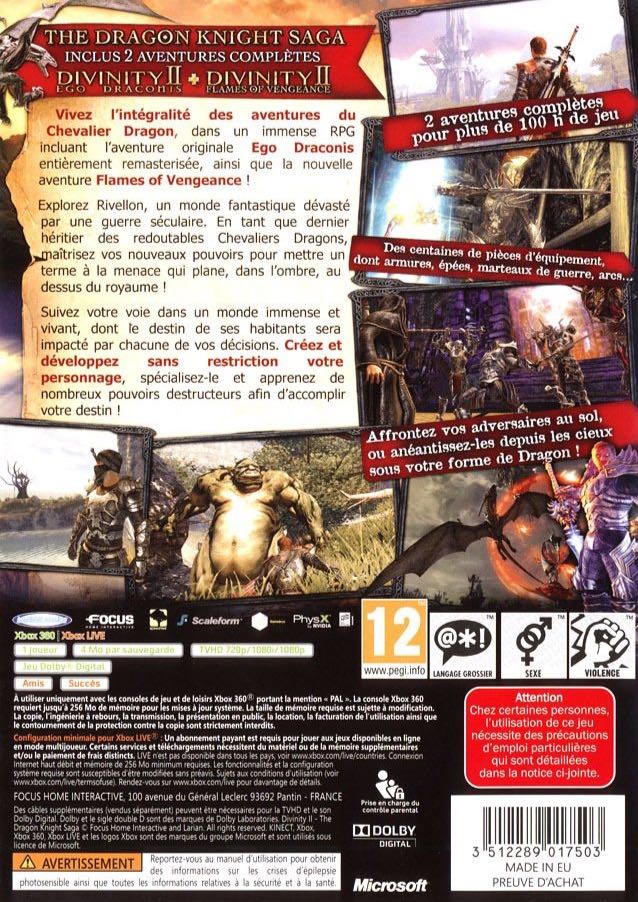 Divinity II: The Dragon Knight Saga - Microsoft Xbox 360 (Atlus - 1) video game collectible [Barcode 730865900046] - Main Image 2