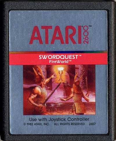 Swordquest: FireWorld - Atari 2600 (Atari, Inc. - 1) video game collectible - Main Image 2