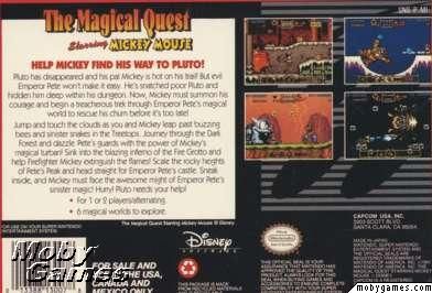 Disney’s The Magical Quest Starring Mickey Mouse - Nintendo Super Nintendo Entertainment System (SNES) video game collectible - Main Image 2