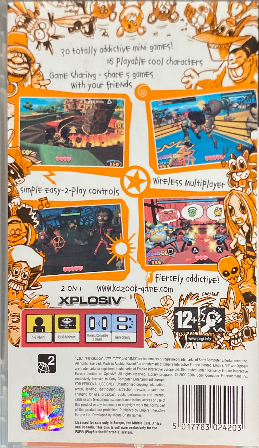 Kazook - Sony PlayStation Portable (PSP) (Xplosiv - 1-2) video game collectible [Barcode 5017783024203] - Main Image 2