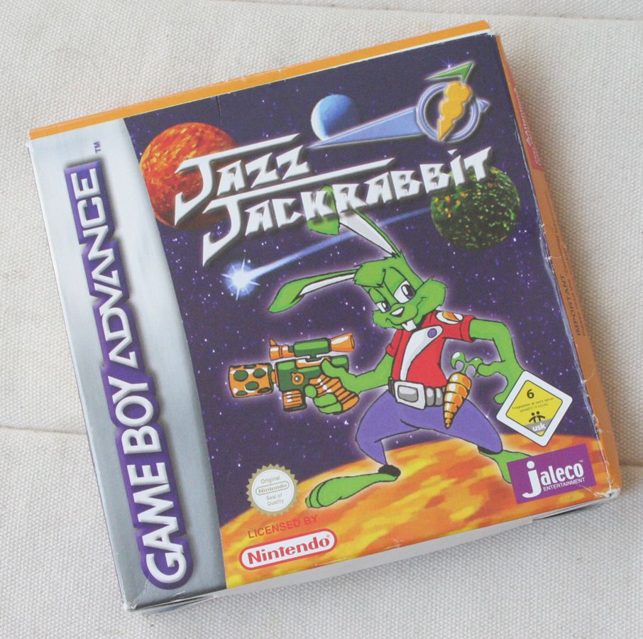Jazz Jackrabbit - Nintendo Game Boy Advance (GBA) (Jaleco) video game collectible [Barcode 64956572] - Main Image 2