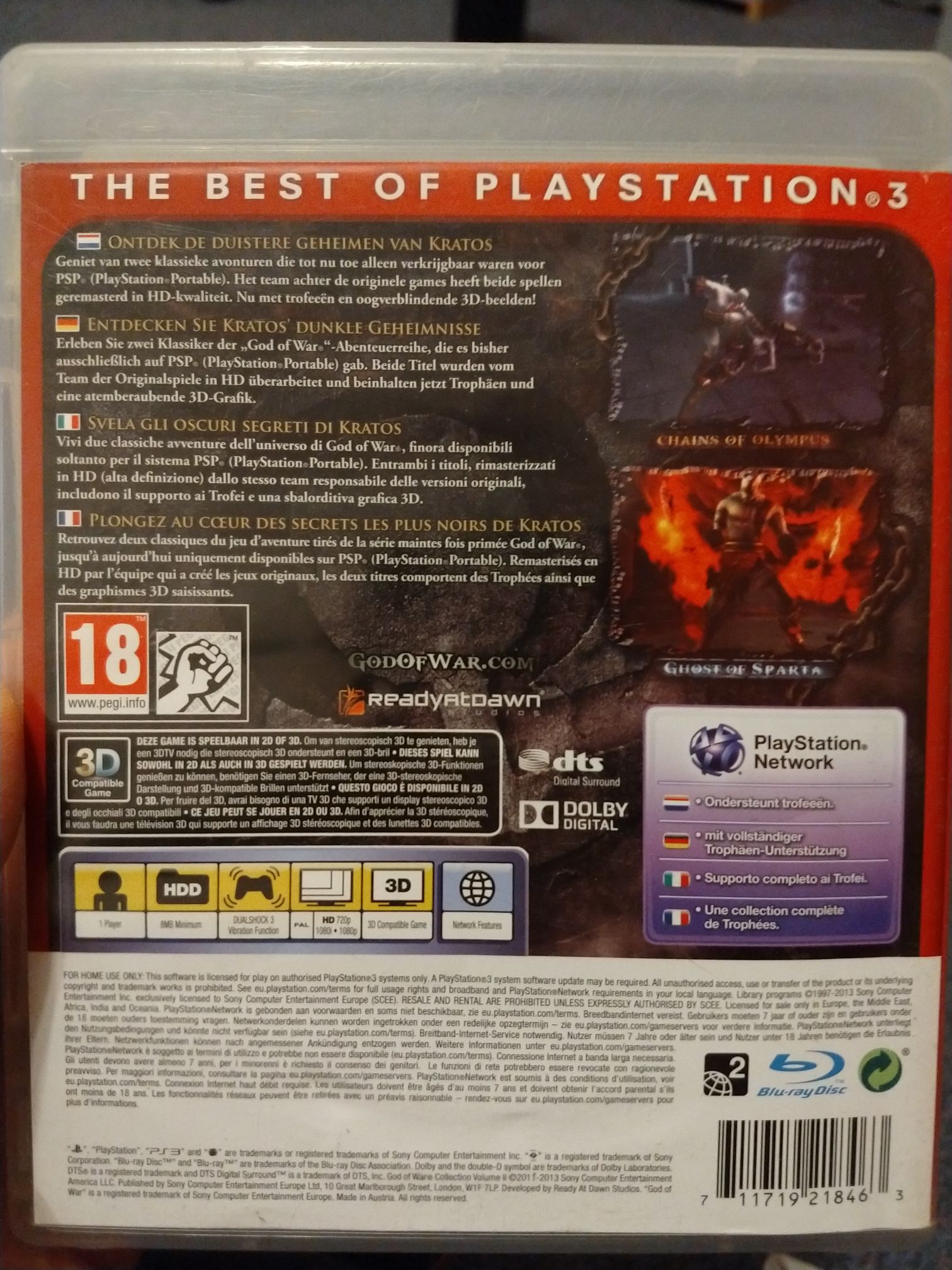 God Of War Collection Volume II HD - Sony PlayStation 3 (PS3) (1) video game collectible [Barcode 711719218463] - Main Image 2