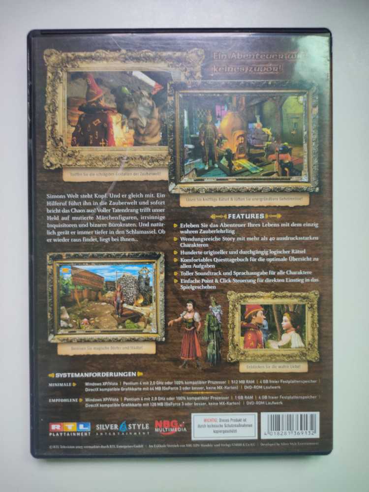 Simon the Sorcerer: Chaos ist das halbe Leben - PC (RTL Enterprises - 1) video game collectible [Barcode 4018281369132] - Main Image 2