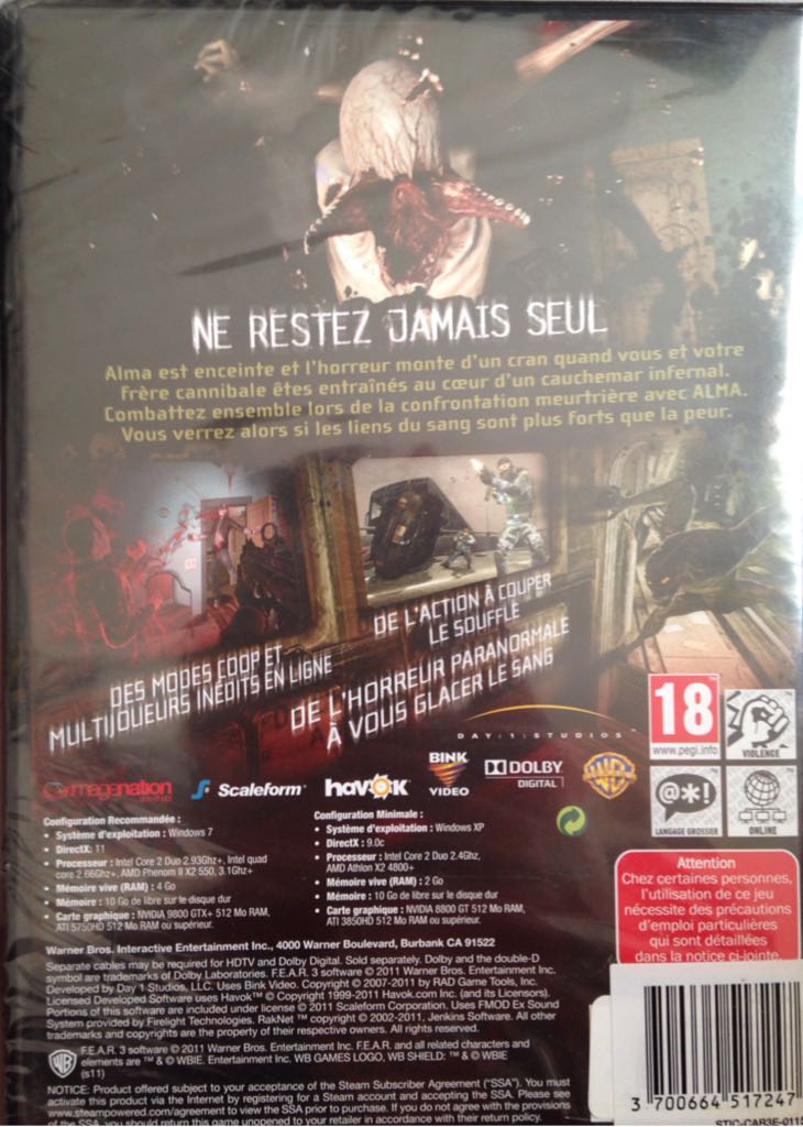 F3AR - PC video game collectible [Barcode 3700664517247] - Main Image 2