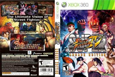 Super Street Fighter IV: Arcade Edition - Microsoft Xbox 360 (Capcom - 2) video game collectible [Barcode 013388330577] - Main Image 2