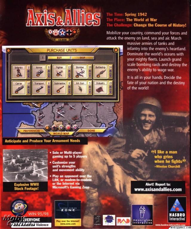 Axis & Allies - PC (Hasbro Interactive) video game collectible - Main Image 2