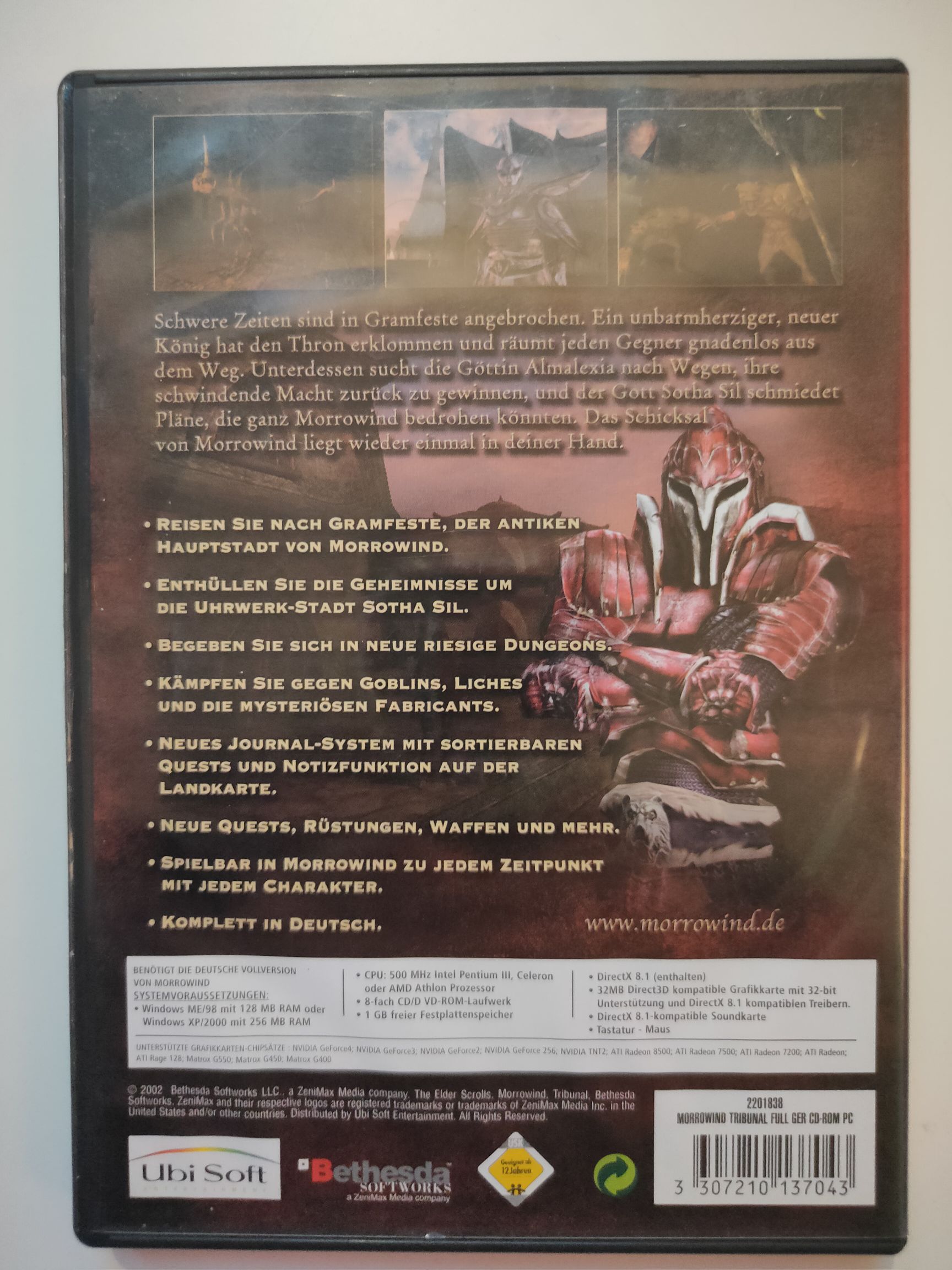 The Elder Scrolls 3: Morrowind - Tribunal - PC video game collectible [Barcode 3307210137043] - Main Image 2