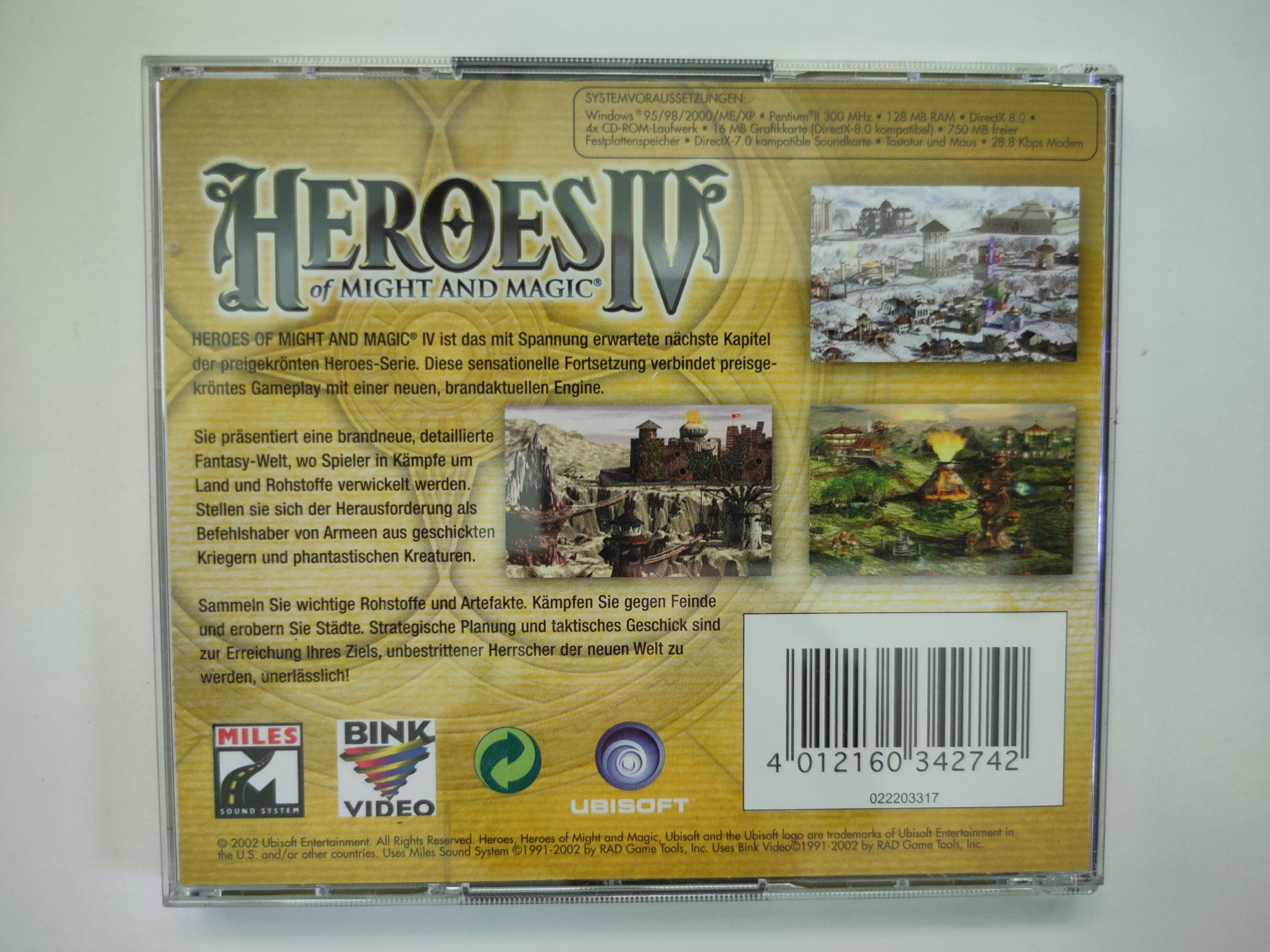 Heroes Of Might & Magic 4 - PC video game collectible [Barcode 4012160342742] - Main Image 2