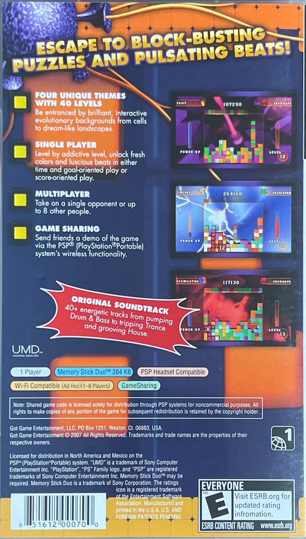 Puzzle Scape - Sony PlayStation Portable (PSP) video game collectible [Barcode 851612000700] - Main Image 2