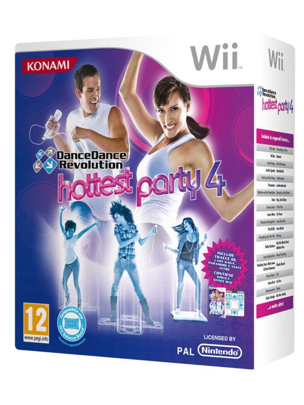 Dance Dance Revolution Hottest Party 4 - Nintendo Wii (Konami - 4) video game collectible [Barcode 4012927092903] - Main Image 2